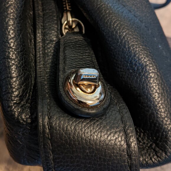 Coach Edie 31 Shoulder Bag Black Leather - Picture 6 of 11